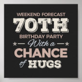 Funny 70th birthday sayings ポスター (正面)