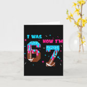 Funny 7 Year Old Birthday Football Ice Cream Drip カード (黄色い花)