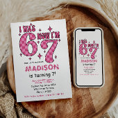 Funny 7th Birthday | “I Was 6, Now 7” Party 招待状