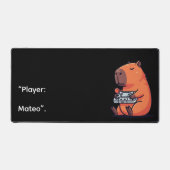 Funny 80s Gaming Mouse Pad – Capybara Design デスクマット (正面)