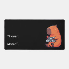Funny 80s Gaming Mouse Pad – Capybara Design デスクマット