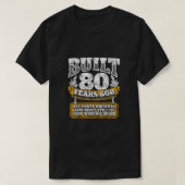 Funny 80th Birthday B Day Gift Saying Age 80 Year  Tシャツ (デザイン正面)