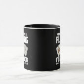 Funny 80th Birthday Card Player Mug  マグカップ (中央)