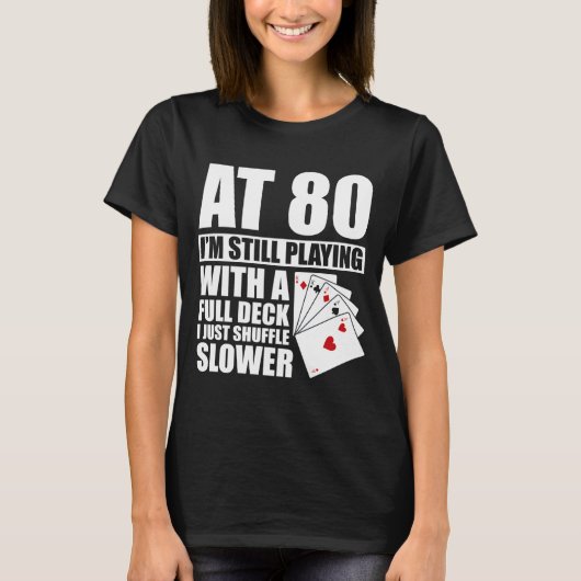 Funny 80th Birthday Ker Player 80 Year Old  Tシャツ (正面)