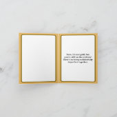 Funny 8th Wedding Anniversary Bronze Medal カード (内部)