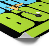 Funny 90's Pun Slice Slice Baby Golf T Shirt  ポスター (角)