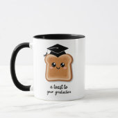 Funny A Toast To Your Graduation University Grad マグカップ (左)