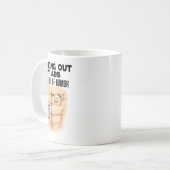 Funny Abs Exercise Muscle Building Bodybuilding  コーヒーマグカップ (正面左)