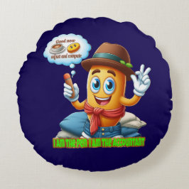 Funny Accountant ラウンドクッション