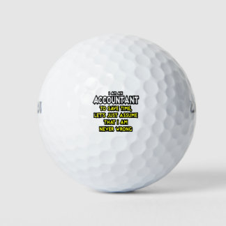 Funny Accountant Gift Ideas Golf Balls ゴルフボール