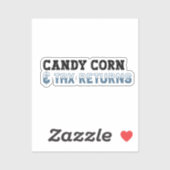 Funny Accountant Halloween - Candy Corn シール (シート)