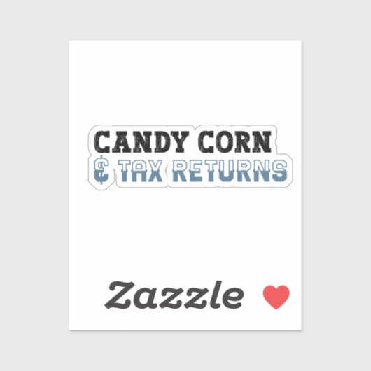 Funny Accountant Halloween - Candy Corn シール (シート)