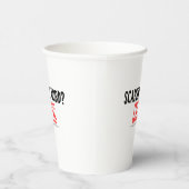 Funny Accountant Halloween - Scariest Word? Audit 紙コップ (右)