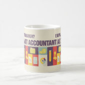 Funny Accountant Iconic Design Custom コーヒーマグカップ (中央)