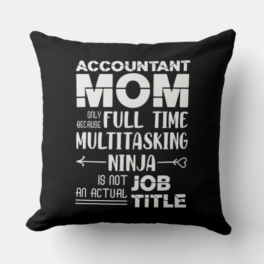 Funny Accountant Mom クッション (正面)