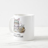 Funny Accountant Mug Tax Season Is Ruff Cat Gift f コーヒーマグカップ (正面左)