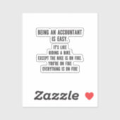 Funny Accountants - Being Accountant is Easy シール (シート)