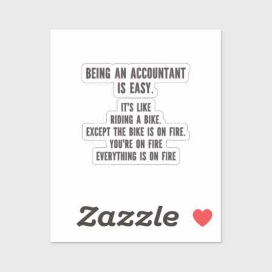 Funny Accountants - Being Accountant is Easy シール (シート)