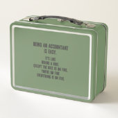 Funny Accountants - Being Accountant is Easy メタルランチボックス (裏面)