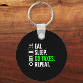 Funny Accounting Art For Men Women Spreadsheets Ac キーホルダー (正面)