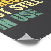 Funny Accounting Retro Fully Depreciated But Still ポスター (角)