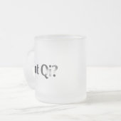 Funny Acupuncture Mug & Energy Flow GiftGot Qi  フロストグラスマグカップ (正面左)