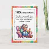 Funny Addicted To Online Shopping カード (正面)