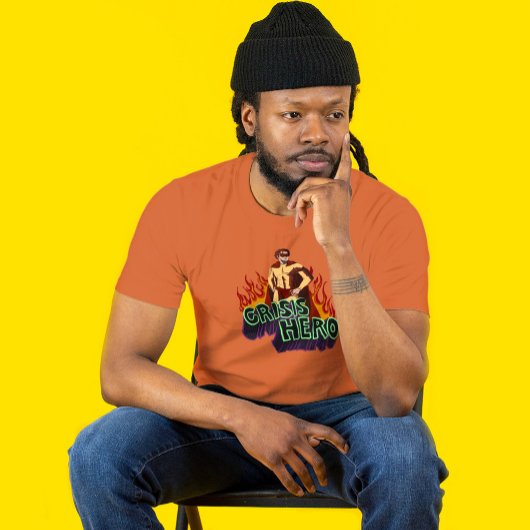 Funny ADHD Crisis Hero Chaos Energy Retro Comic T Tシャツ