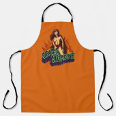 Funny ADHD Crisis Heroine Chaos Energy Retro Comic エプロン (正面)