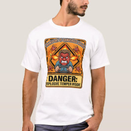 Funny ADR Trucker T-shirt, Explosive Temper Tシャツ
