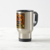 Funny ADR Trucker Thermos Mug | Explosive Temper トラベルマグ (正面右)
