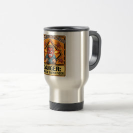 Funny ADR Trucker Thermos Mug | Explosive Temper トラベルマグ