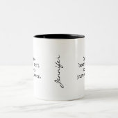 Funny Adulting Coffee Mug Gift ツートーンマグカップ (中央)