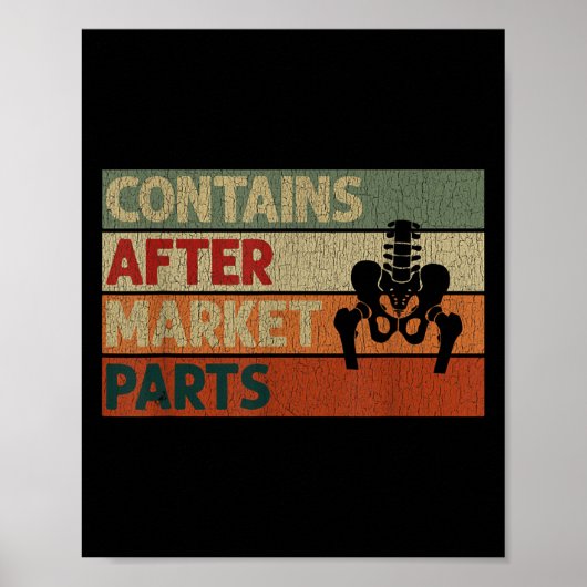 Funny After Hip Surgery Recovery Bionic Hip Replac ポスター (正面)