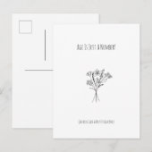 Funny Age Joke Flowers Happy Birthday Card ポストカード (正面/裏面)