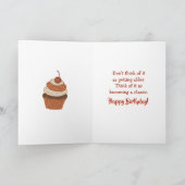 Funny Aging Humor | Vintage Birthday カード (内部)