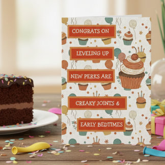 Funny Aging Humor | Vintage Birthday カード