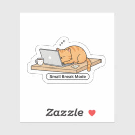 Funny AI Cat Meme – “Hold On, Let Me Ask My AI” シール