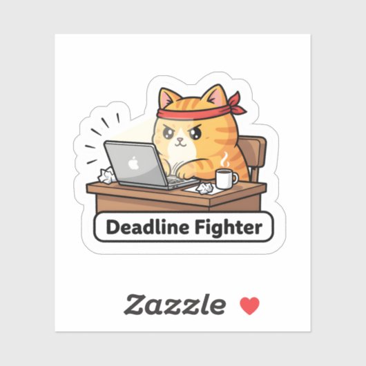 Funny AI Cat Meme – “Hold On, Let Me Ask My AI”  シール (シート)