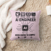 Funny AI Engineer Coding Programmer Developer Tech クッション (ブランケット)
