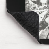 Funny Ai French Bulldog Selfie With Santa Claus Ch マウスパッド (コーナー)