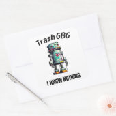 Funny AI - Geek Humor Laptop スクエアシール (封筒)