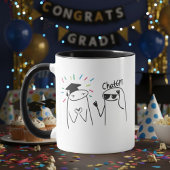 Funny AI Graduate Doodle Celebration Design マグカップ