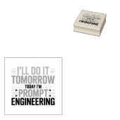 Funny AI Prompt Engineering Geek Quote ラバースタンプ (押印)