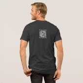 Funny AI Startup Tech – 2 QR Code Custom Marketing トライブレンドＴシャツ (フル背面)