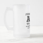 Funny AI Tech Specialist – Personalized QR Code フロストグラスビールジョッキ (左)