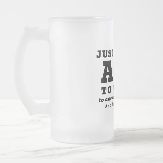 Funny AI Tech Specialist – Personalized QR Code フロストグラスビールジョッキ (左)