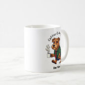 Funny Airedale Terrier Dog Business Suit Coffee  コーヒーマグカップ (正面右)