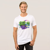 Funny Alien From Outer Space Cute Cartoon Space トライブレンドＴシャツ (正面全面)
