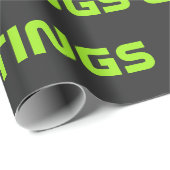 Funny Alien Greetings Wrapping Paper  ラッピングペーパー (ロールコーナー)